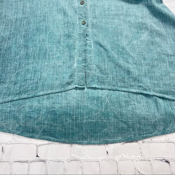 Eternal Flame Woman’s Button Front Linen Blend Green Maxi dress Size EUR 46 US S - Picture 9 of 9